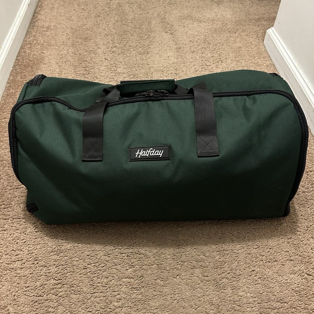 Halfday Garment Duffel Bag Green *NO SHOULDER STRAP
